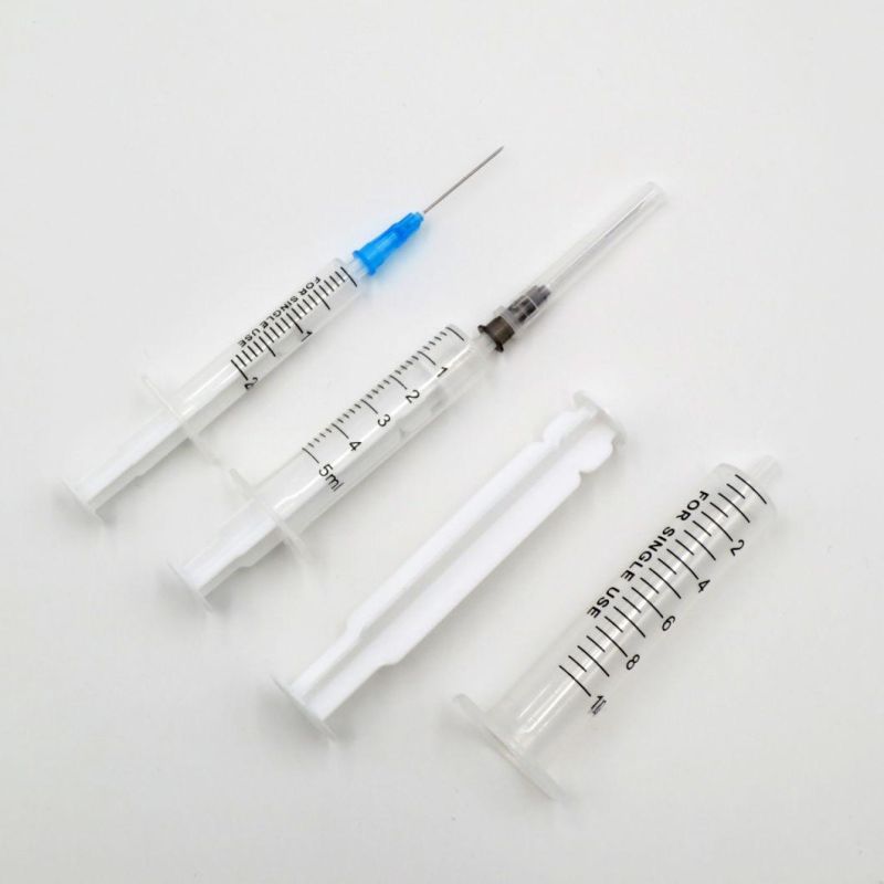 Latex Free Three-Part Vaccines Syringes in High Quality