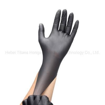 Black Disposable Nitrile Gloves Nitrile Examination Gloves