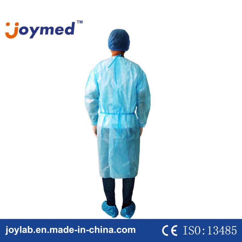 High Quality Waterproof Disposable PP Non Woven Isolation Surgical Gown