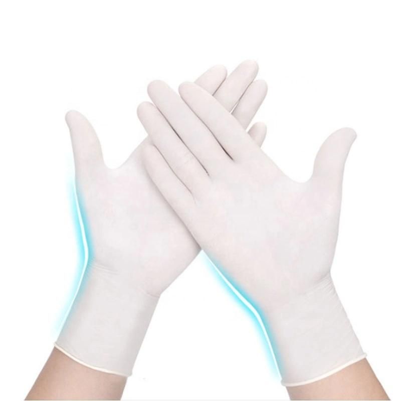 Latex Disposable Gloves Powder or Powder Free Safety Examination Gloves