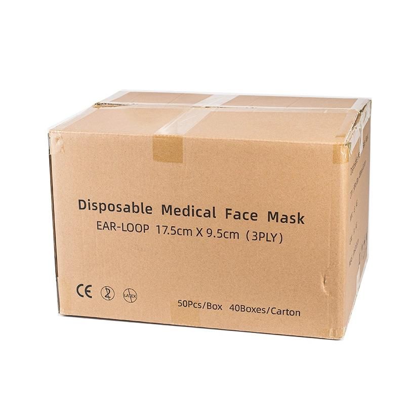 3 Ply Earloop Disposable Medical Face Mask with Ce Certificate