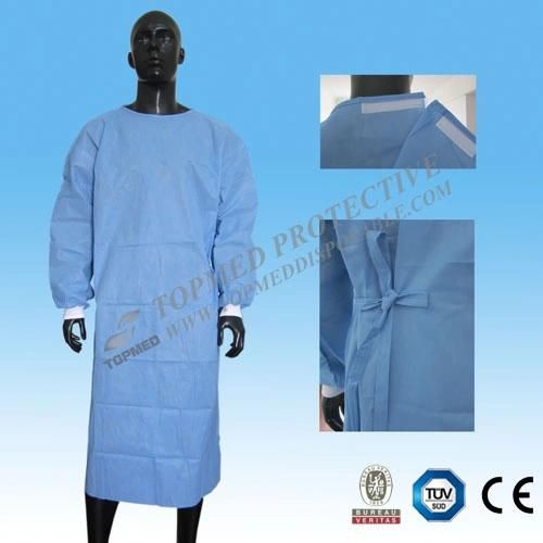 SMS Steriled Surgical Gown, Disposable Operating Coat, Operating Gown