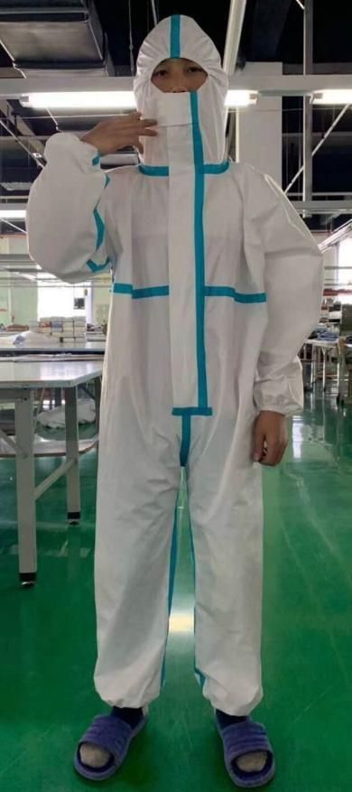 Medical Disposable Protective Clothing Cover-All Protective Suit for Protection