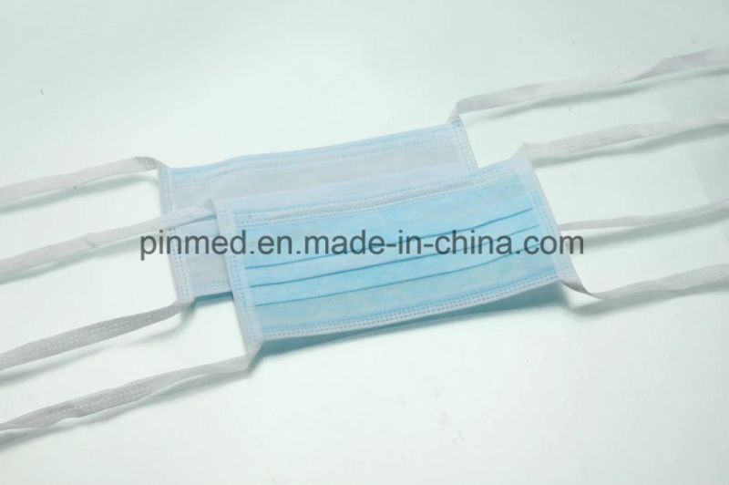 Pinmed Non-Woven Face Mask, with Tie-on