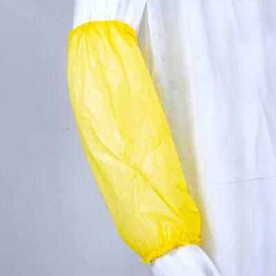 Disposable PE LDPE/HDPE CPE Nonwoven Microporous Oversleeves, Waterproof, Food Processing Clean Room Plastic Sleeve Cover for Women or Men