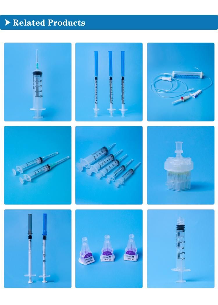 Professional Manufacture of Safetydifferent Kinds of Syringe Without Safety Cap or Needle 1-20ml