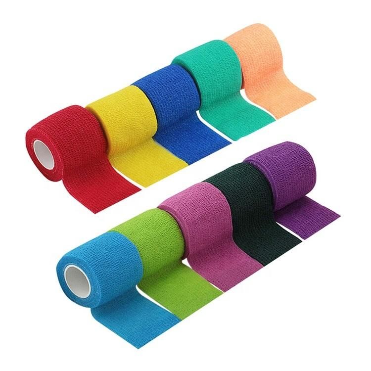 Nonwoven Vet Wrap Elastic Medical Selfadhesive Cohesive Bandage Wraps