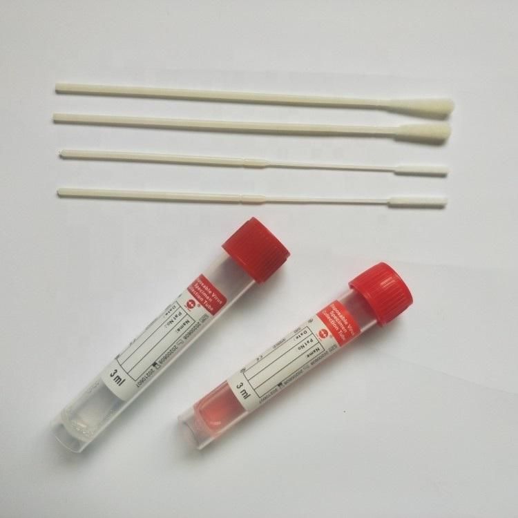 Manufacturer Price Disposable Nasal or Oral Nylon Flocked Swab for Virus Collection with CE/ISO Certificate