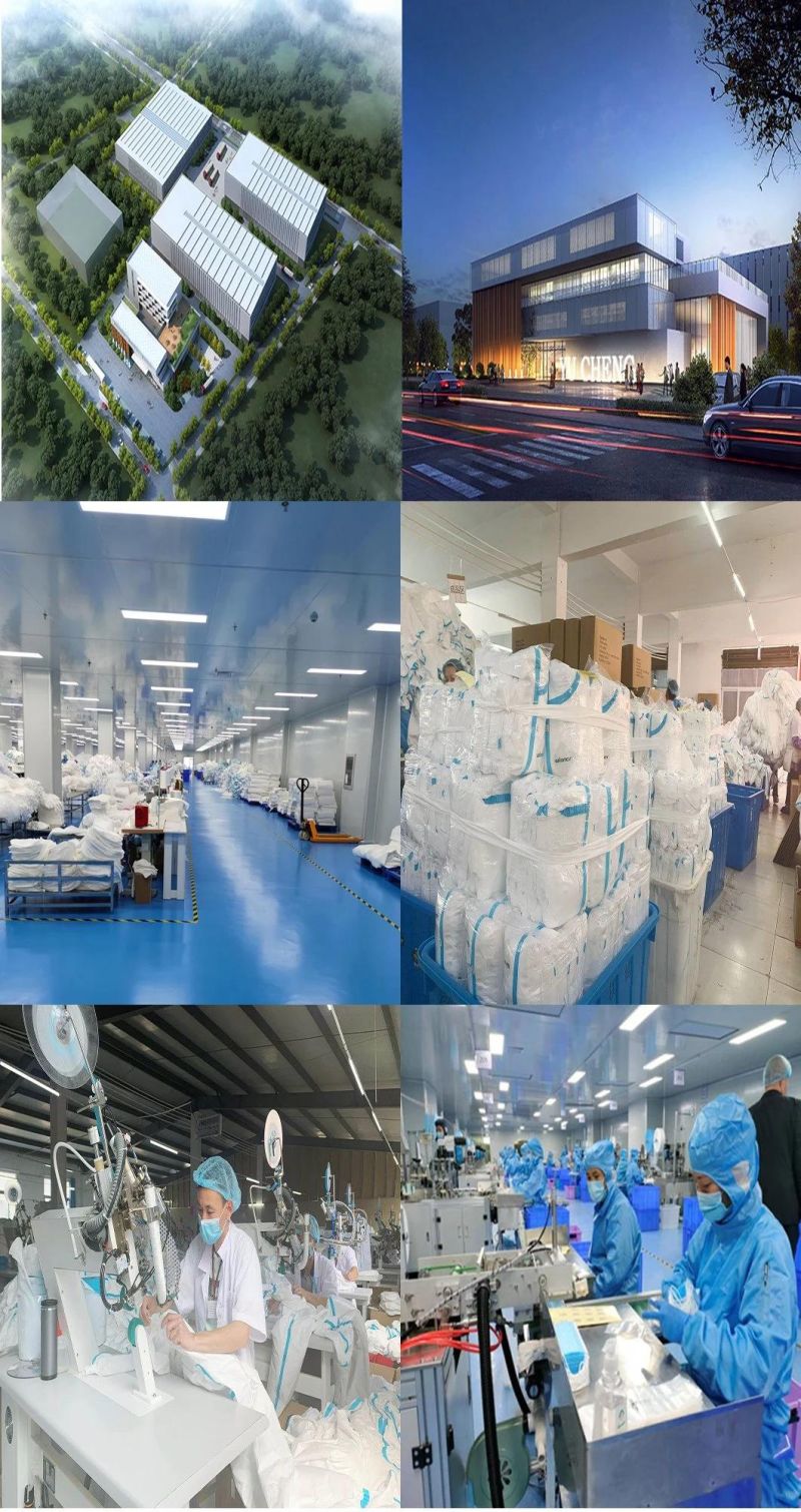 Disposable SMS/Microporous Nonwoven Protective Coverall for Type 5/6