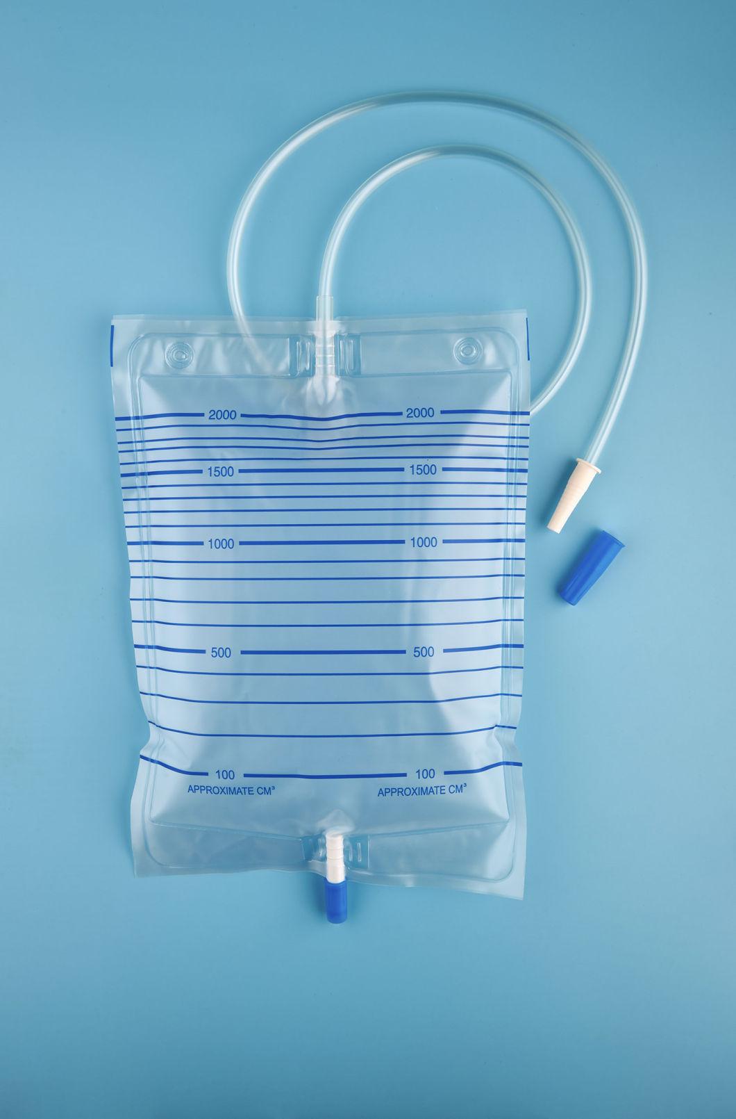 Medical Urine Drainage Urine Bag with Valve Both Economic Luxury Style Available with CE Certificate