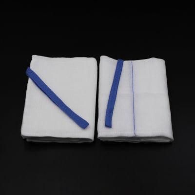 Medical Cotton Gauze Lap Sponge Abdominal Pad Different Sizes with Thread and Loop