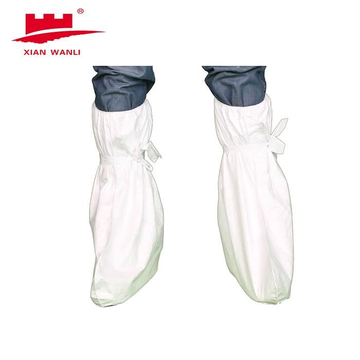 Cheap Price Polypropylene Nonwoven Fabric Safety Workwear Disposable Non Woven Boot Cover Disposable Microporous Boot Cover for Industrial Use