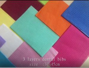 Disposbale Paper Conglutinate Film Dental Bibs