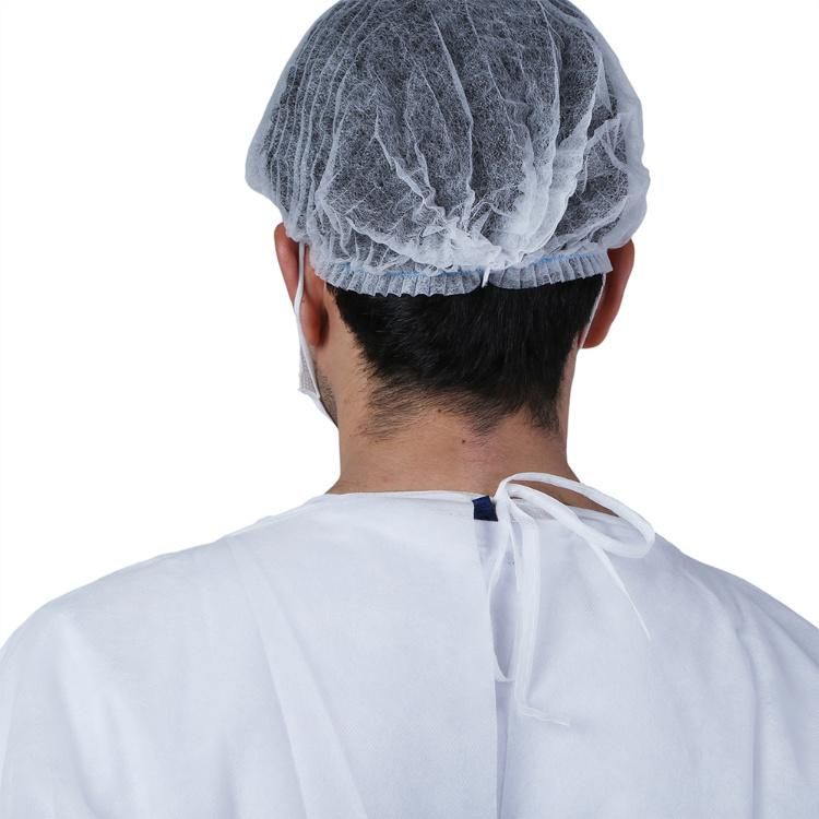 Morntrip White Non Woven Protective Disposable Hair Net Mob Cap