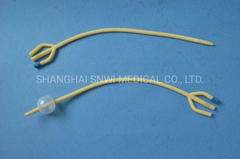 Medical 2/3 Way Urinary Catheter Hydrophilic Coating Catheters Pediatric or Adult Sizes Fr6 to Fr26 Sterile Urine Nelaton Silicone Coated Latex Foley Catheter