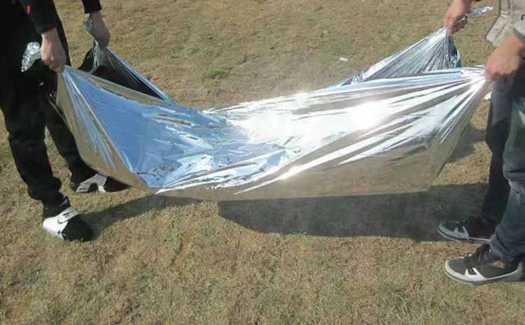 Factory Medical Equipment Survival Aluminium Pet Foil Emergency Blanket with ISO13485 Price