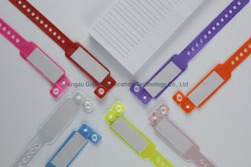 Disposable Hospital Soft PVC Insert Card Wristband for Baby