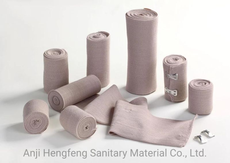 Medical Disposable Skin Color High Compressed Elastic Rubber Bandage Superior Strength and Elasticity