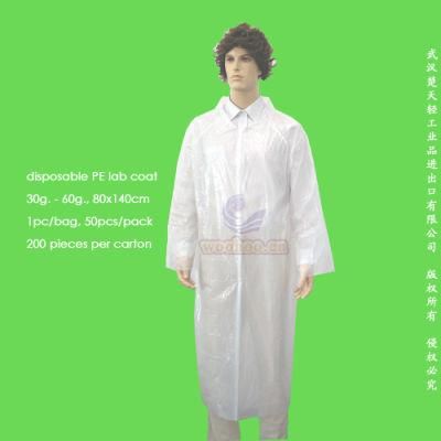 Disposable PE Lab Coat