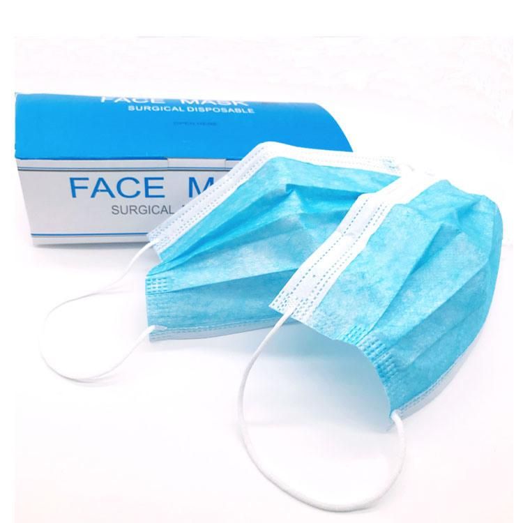 3-Ply Medical Nonwoven Breathable Face Mask, Disposable 3ply Face Mask