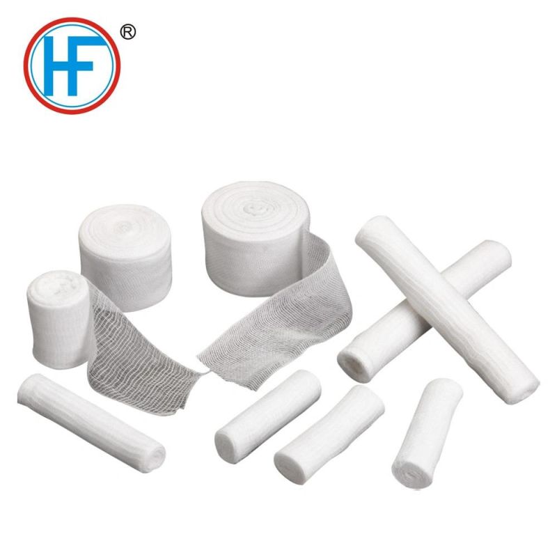 CE Certified 100% Cotton Gauze Bandage Rolls, Non-Sterile