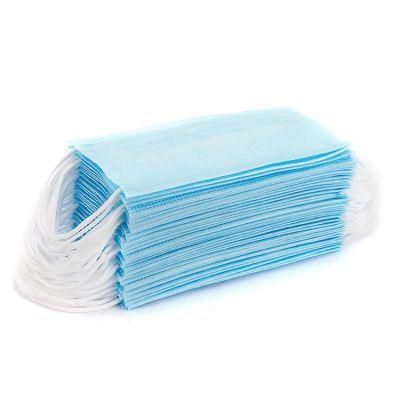 FDA 510K CE En149 En14683 Approved Anti Dust Pm2.5 Virus 3 Ply Disposable Non-Woven Fabric Blue Surgical Face Mask