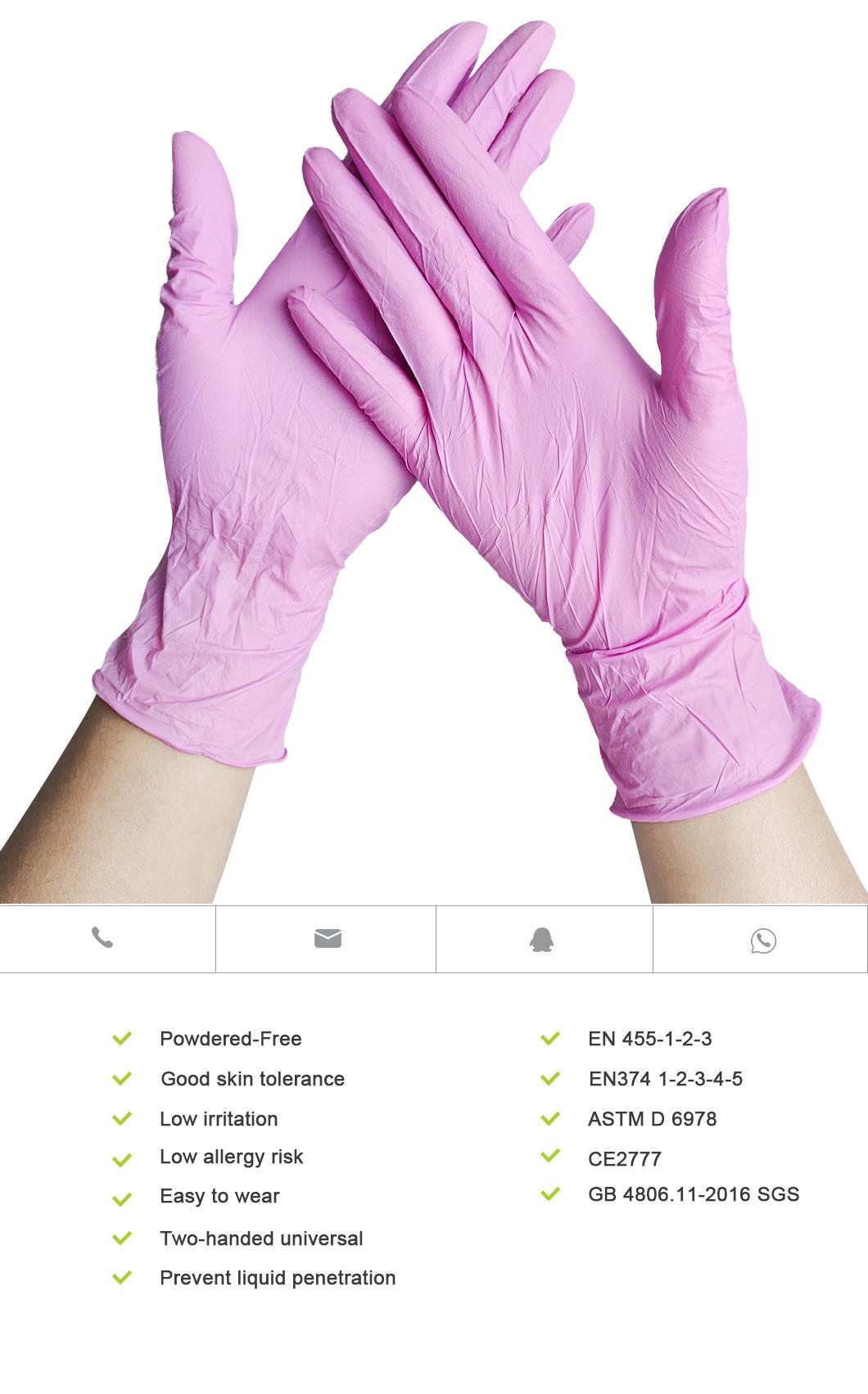 Disposable Powder Free Working Labor Protection Nitrile Gloves