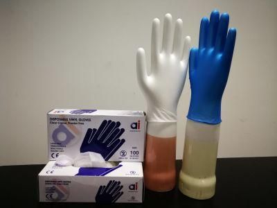 High Quality Medical/Plastic/Polyethylene/Poly/HDPE/LDPE/PVC/Stretchable Elastic/Veterinary/Examination Disposable Vinyl Glove