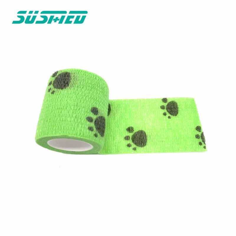 Popular Hand Tear Self Adhesive Printing Pet Bandage Horse Bandage