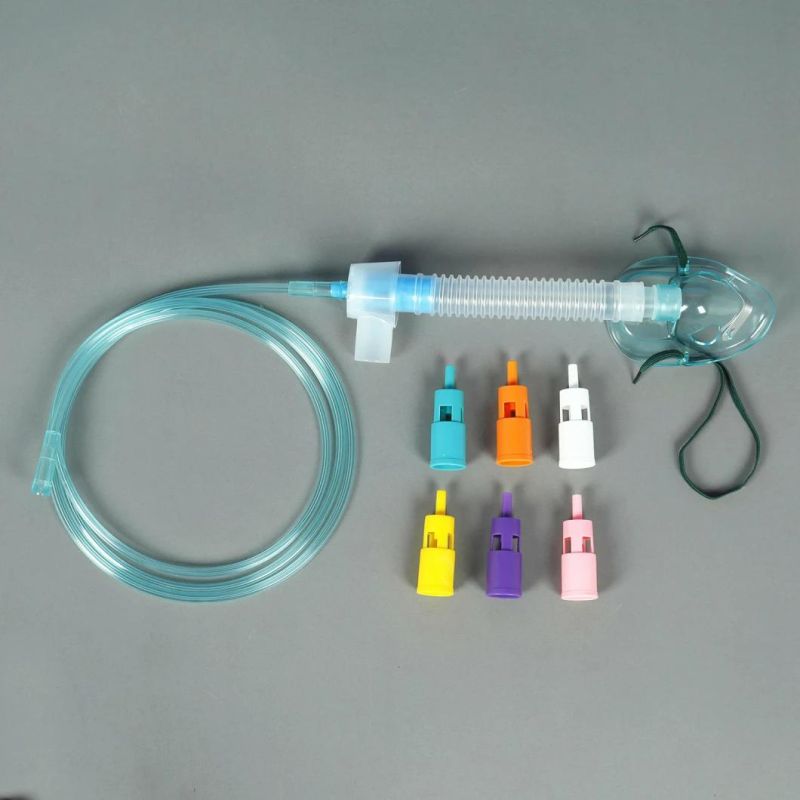 Adjustable Venturi Oxygen Mask with 7 Diluters