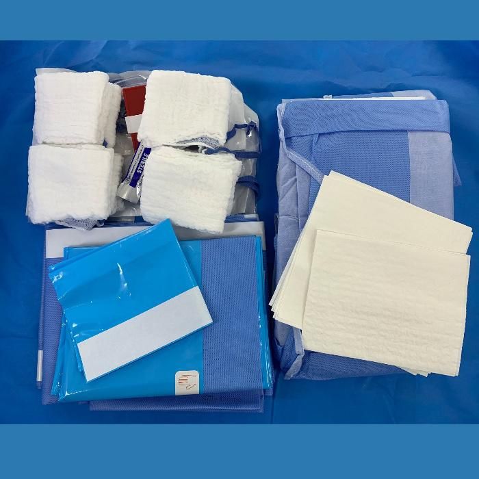 Ce Manufacturer Sterile Laparoscopy Drape Packs for Surgery Dressing