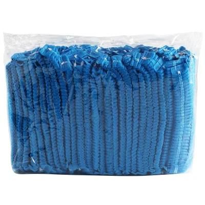 Disposable 10GSM PP Nonwoven 21inch Blue Mob Cap