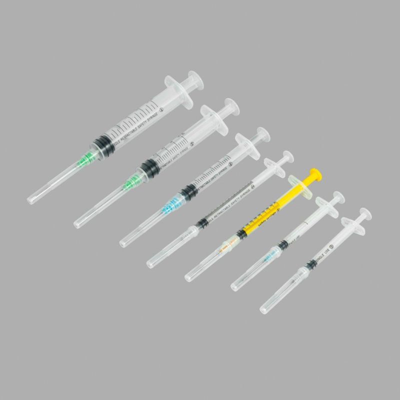 Disposable Syringe 1-60ml for Hypodermic Injection with CE/FDA Certificate