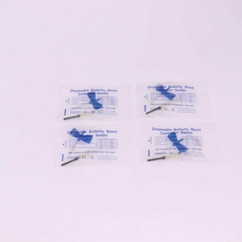 Butterfly Blood Collection Needle Disposable Safety Two Wings Blood Collection