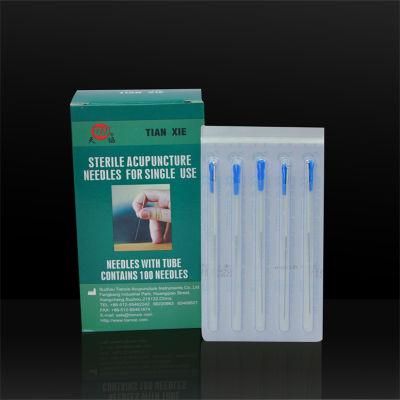 Best Price High Quality Stainless Steel Handle Sterile Acupuncture Needles with Aluminum Foil Packing