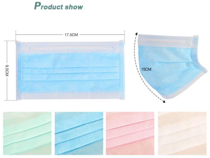 3-Ply Disposable Medical Non-Woven Face Mask