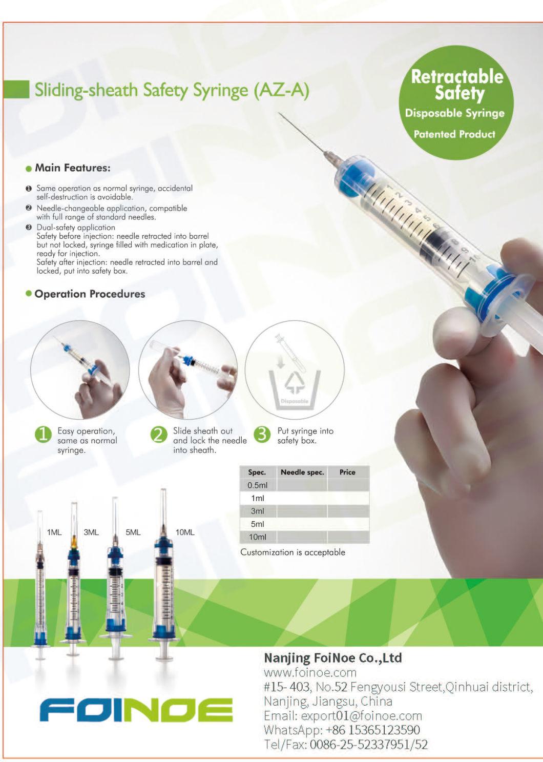 1ml 0.3ml 0.5ml Plastic Disposable Medical Injection Insulin Syringe with Needles Manufacturers