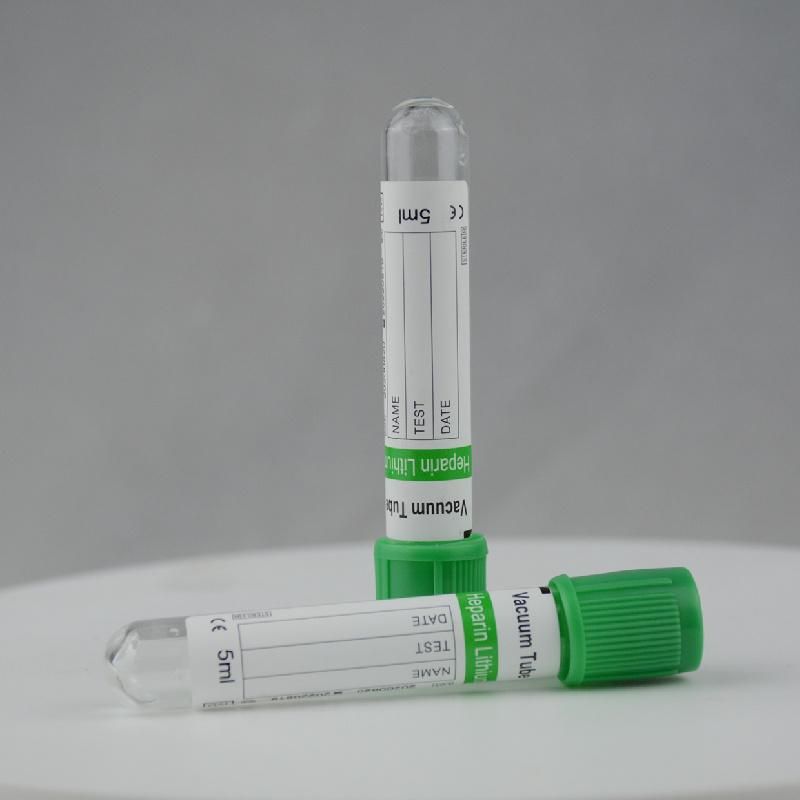 Heparin Tube Green Cap Glass Blood Collection Tube