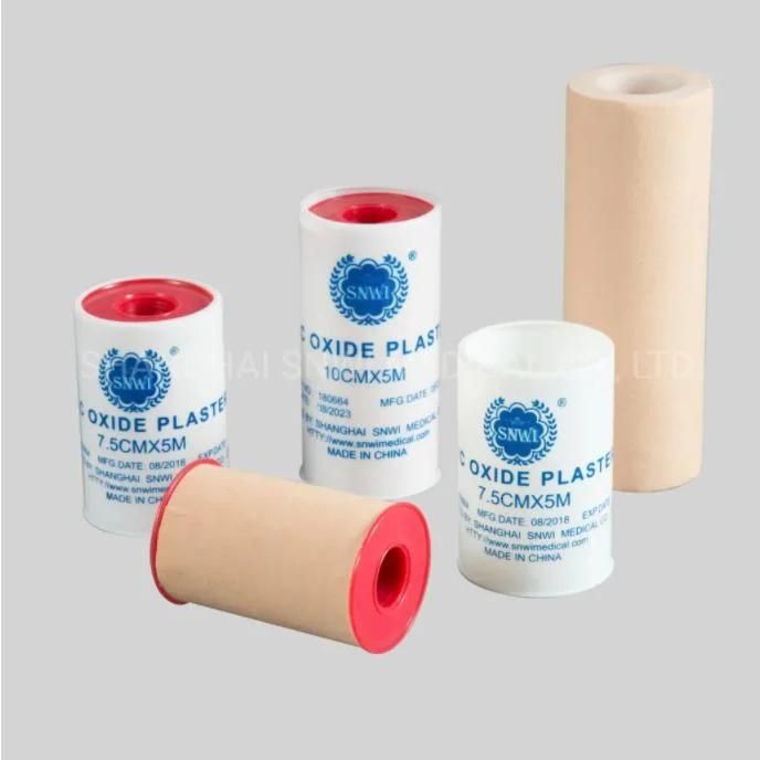 High Quality Disposable Medical Zinc Oxide Adhesive Plaster with Steel Cover Sale Hot