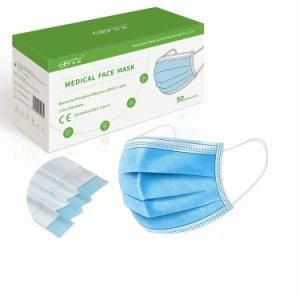 Wholesale Price En 14683 Nonwoven Fabric Face Mask Disposable Medical Surgical Face Mask