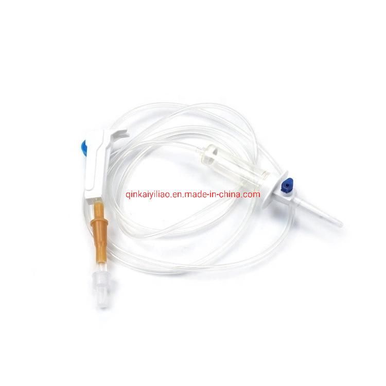 Disposable Safety Parts of Medical Latex Free IV Infusion Set with Flow Regulator