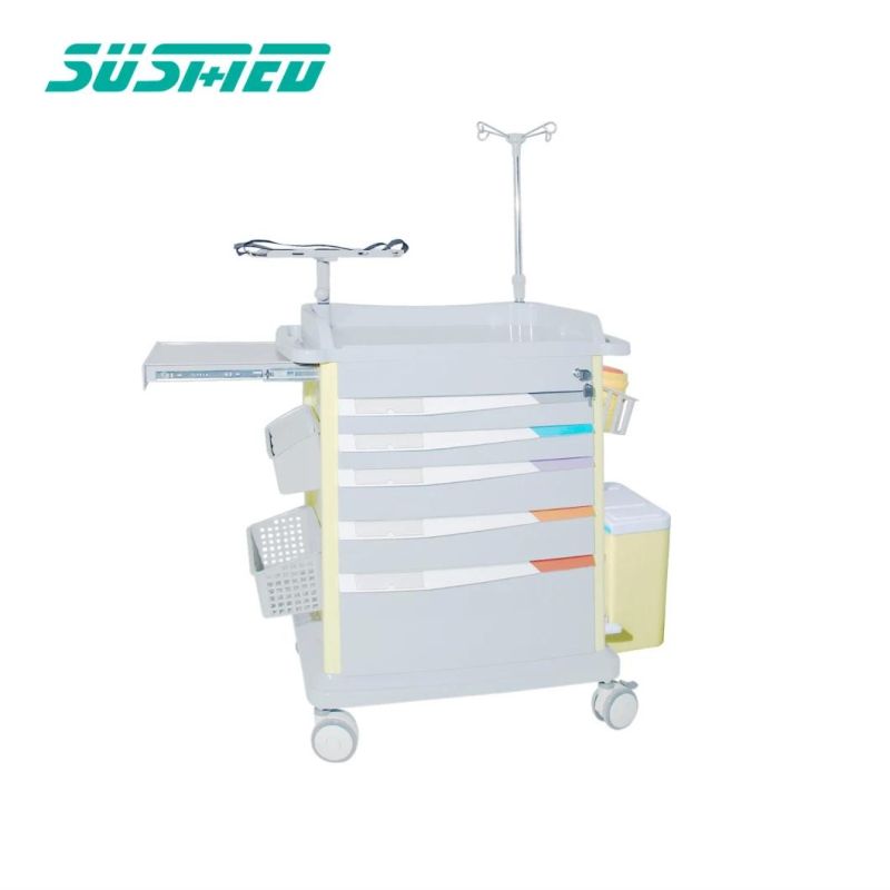 Wholesale Hospital Trolley Medical Service Cart with 4 Wheels