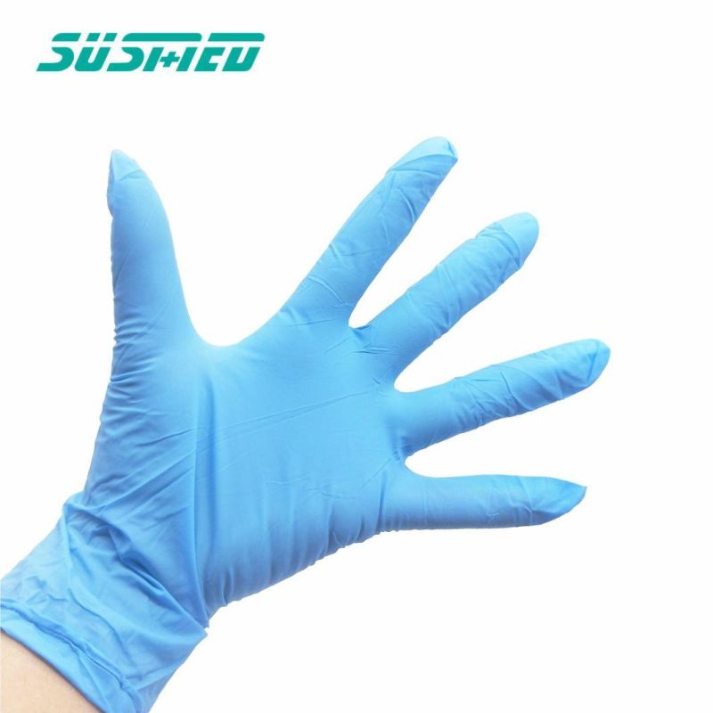 Blue Nitrile Gloves Disposable Powder Free Gloves