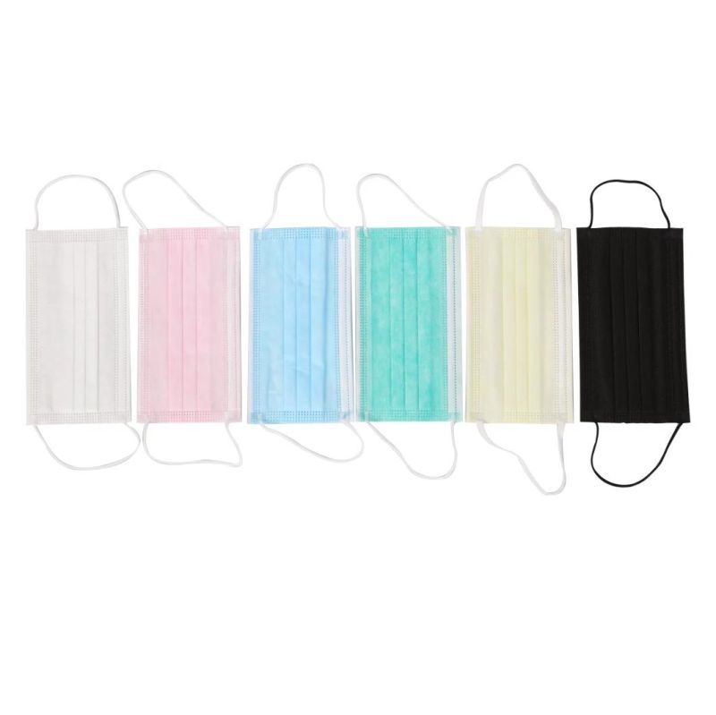 High Quality 3ply Non-Woven Earloop Disposable Face Mask Mascarilla Masker