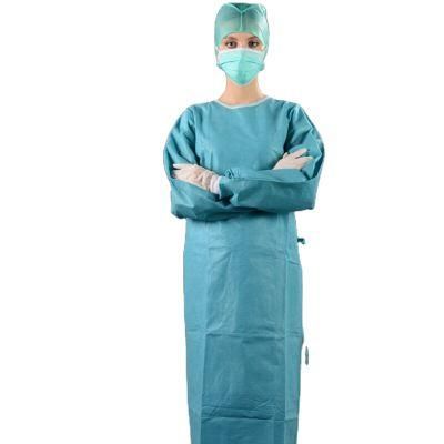 Nurse Apron Uniform Disposable SMS Surgical Gown for Hospital Operation Sterile Gown