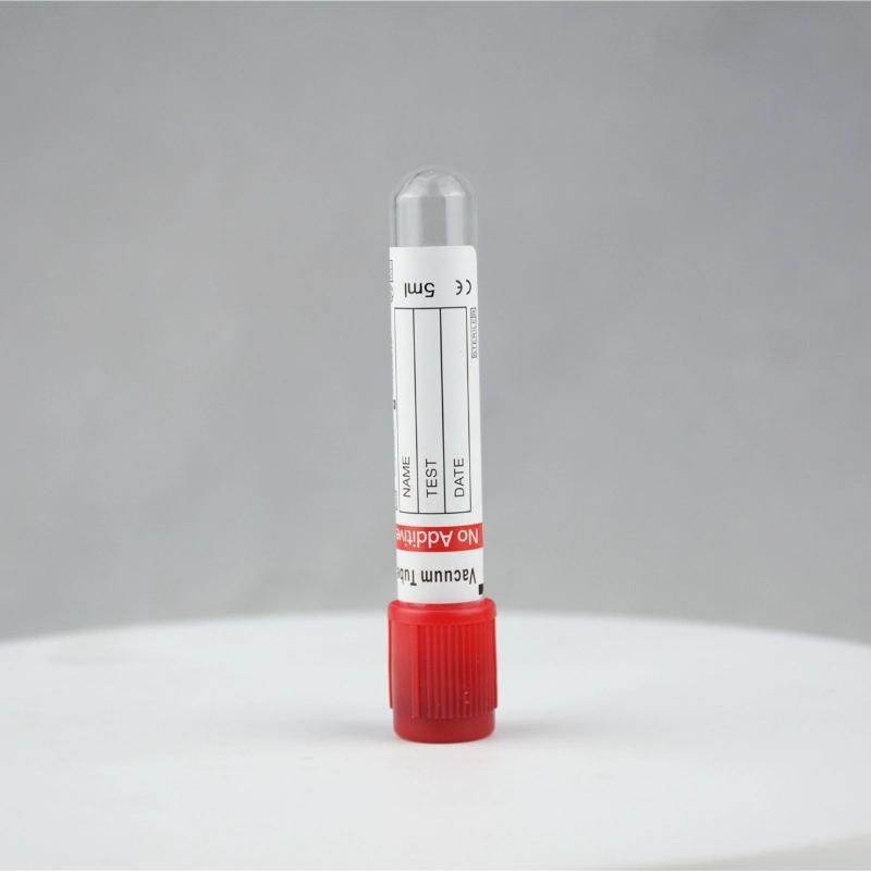 Disposable Vacuum Blood Collection Plain Tube with CE & ISO