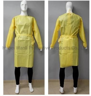 CE Certified Type 3b 4b Protecitve Isolation Gown Against Liquid Chemicals