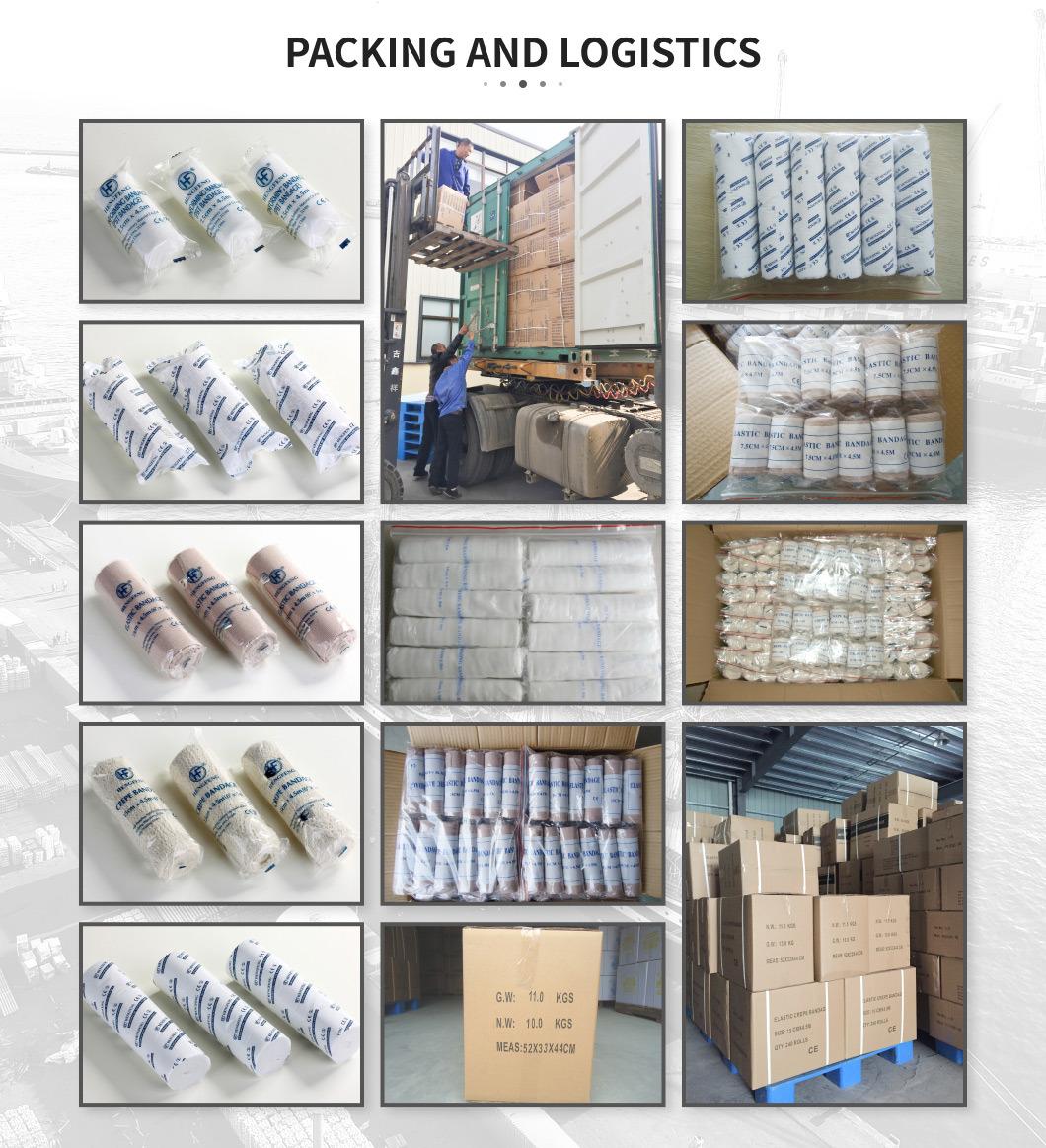 Mdr CE Approved New Arrival Flexible Rolled Elastic Gauze Bandage for Hospital
