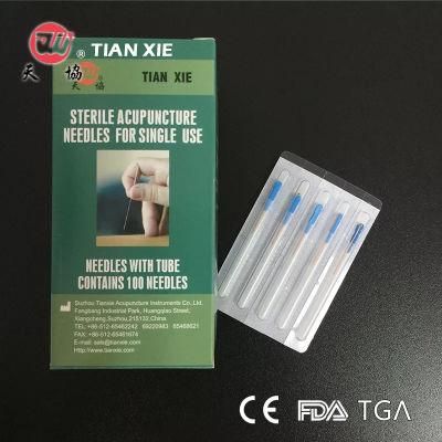 CE Approval Factory Price Disposable Sterile Copper Wire Handle Acupuncture Needle for Medical