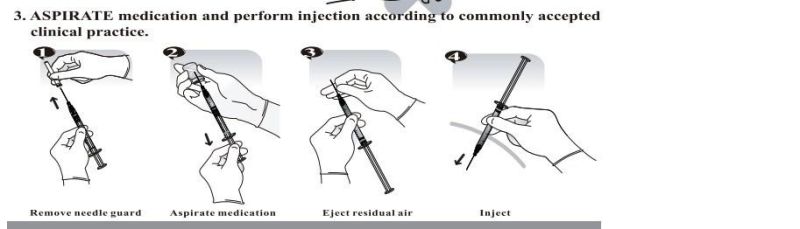 Retractable Disposable Syringe with Needle for Single Use with CE FDA ISO 510K